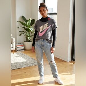 NIKE Short Sleeve Sweatshirt Size Large